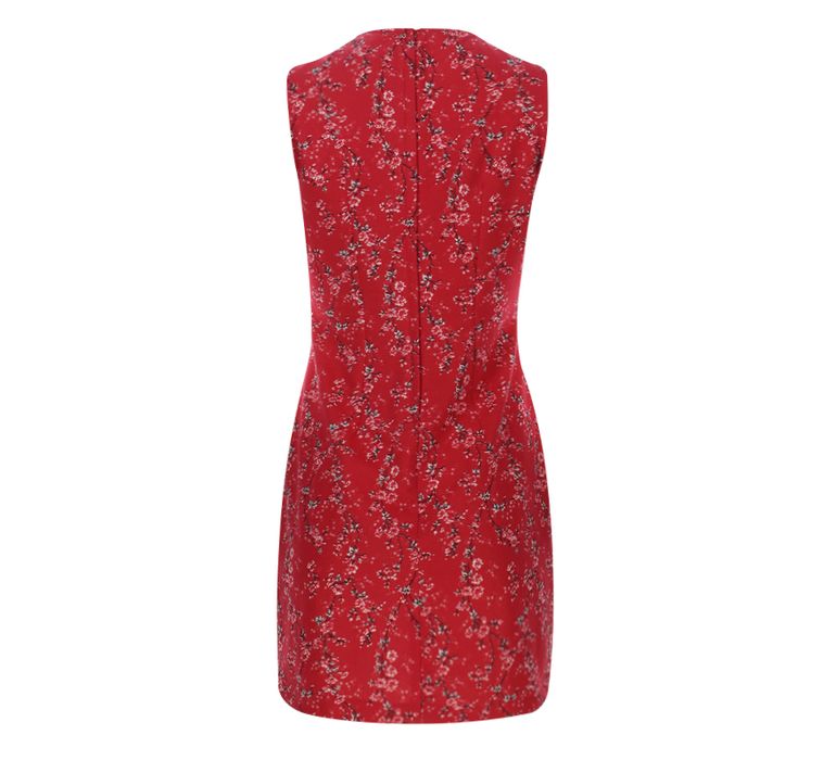 Vestido Flores Con Cremallera Trasera - FACOL