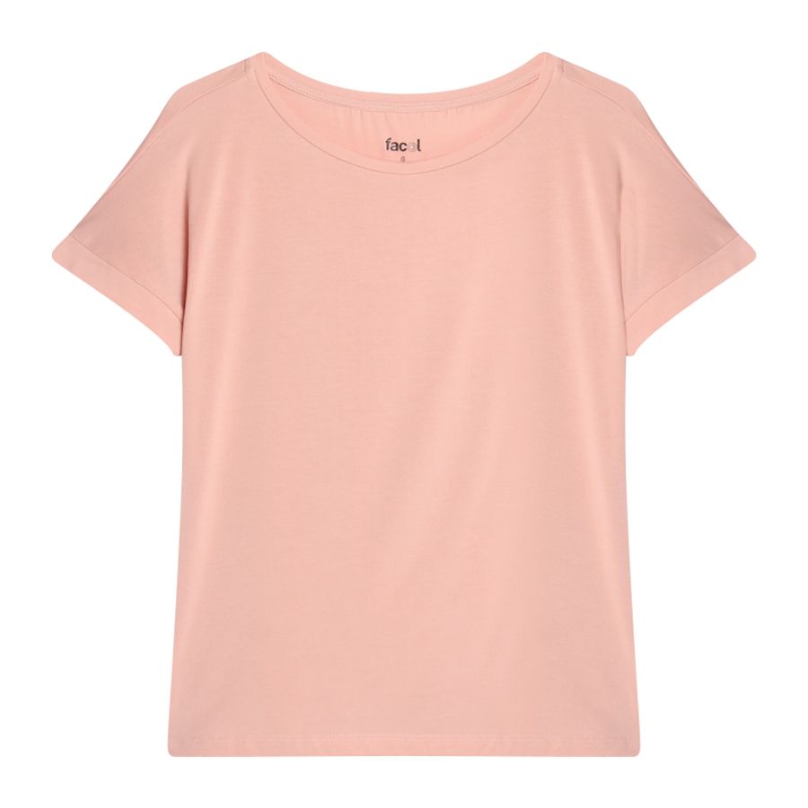 Camiseta M/C Unicolor Color Rosado, Talla 6