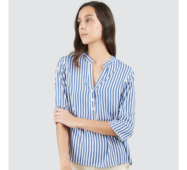 Blusa Mujer M3/4 Rayas - FACOL