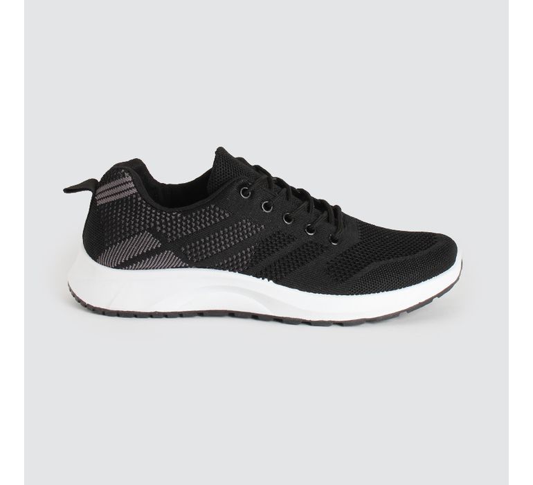 Tenis Hombre Malla Negro - FACOL