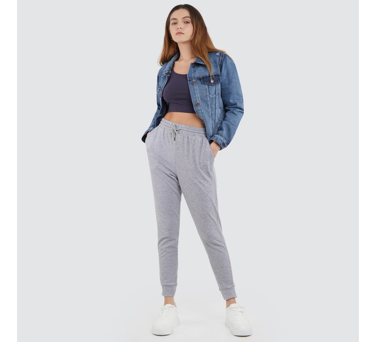 Pantalon Mujer Unicolor Jogger - Ostu