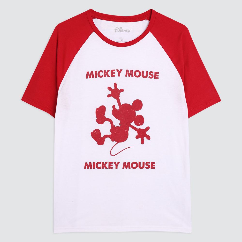 Camiseta Hombre Con Estampado Mickey Mouse -