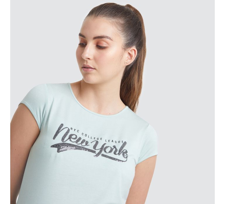 Camisetas new best sale york mujer