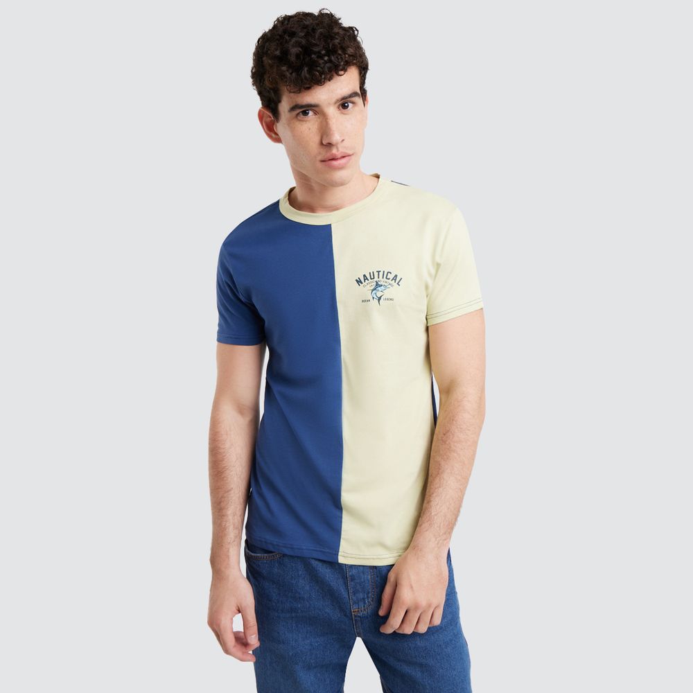 Camiseta bicolor hombre new arrivals