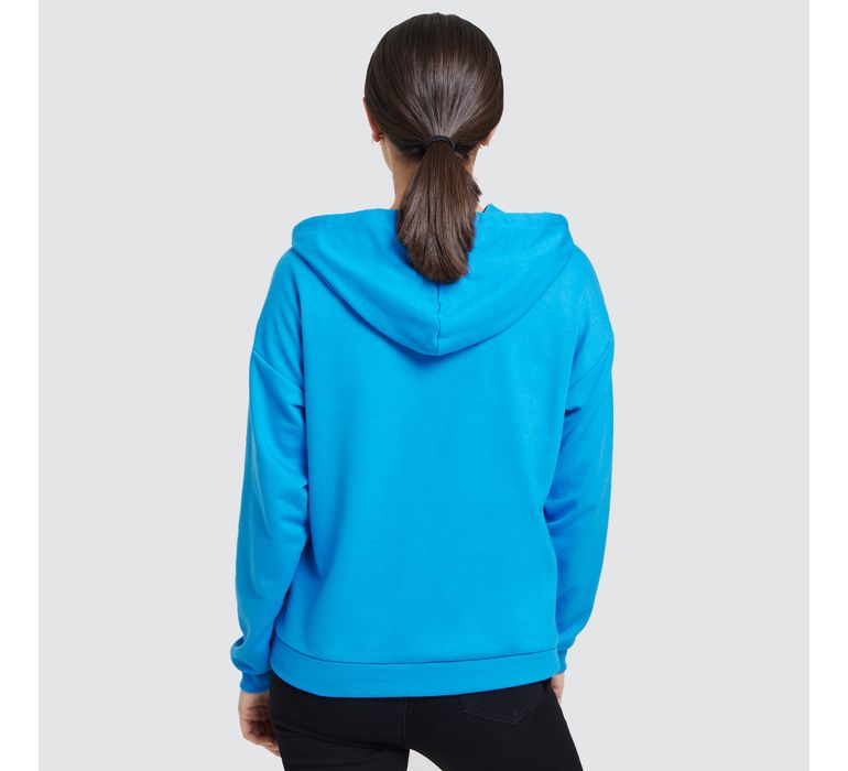 Sudadera Para Mujer Guess Estilo Hoodie Azul 100% Original