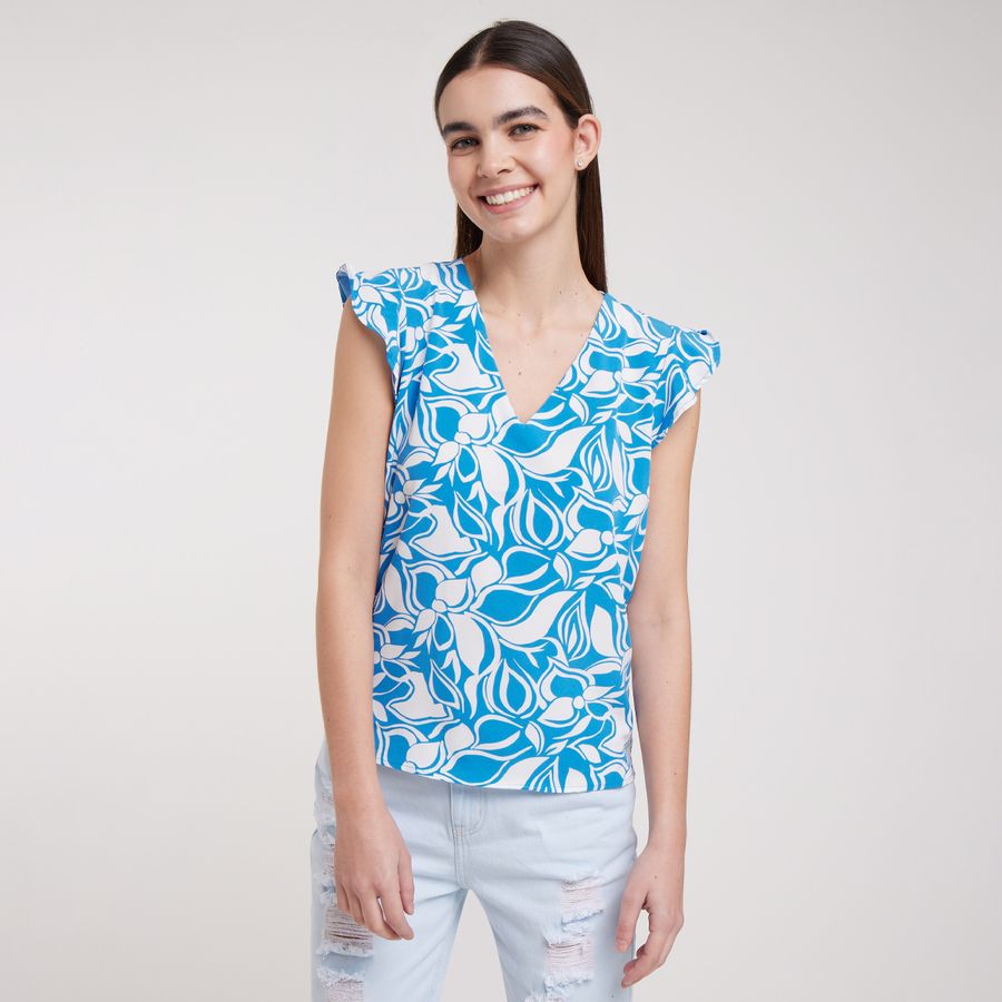 Blusa para mujer estampado floral - Ostu