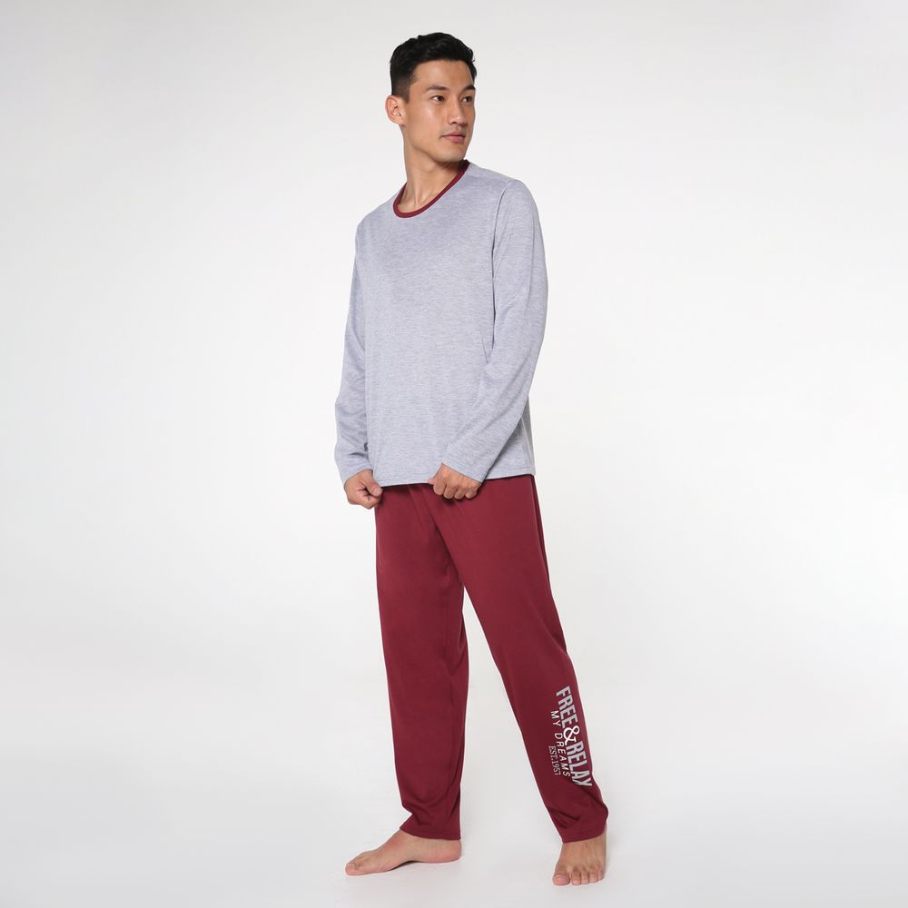 Pijama para hombre de camiseta y pantalón -