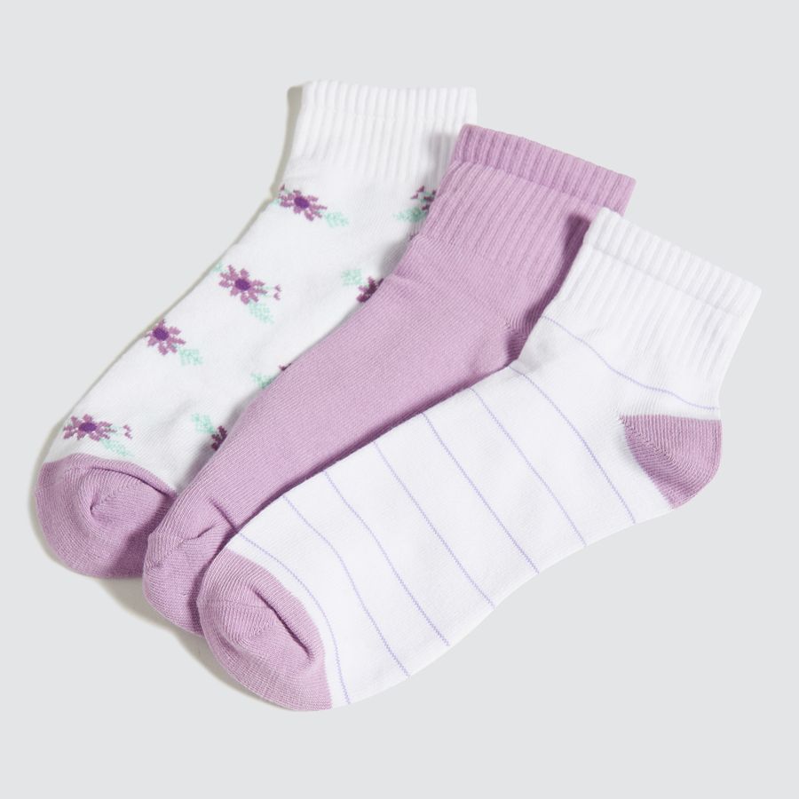 Medias para mujer con líneas coloridas - Ostu