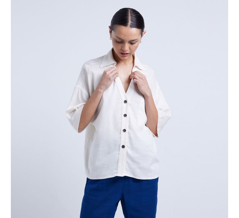 Camisa cuello button discount down