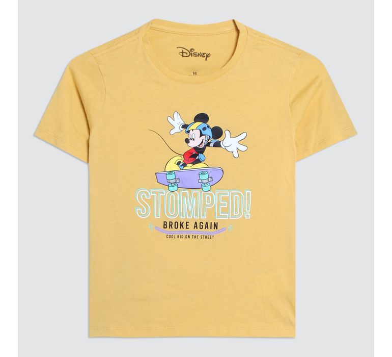 Camiseta con cuello en V para mujer, diseño de Mickey Mouse de Disney