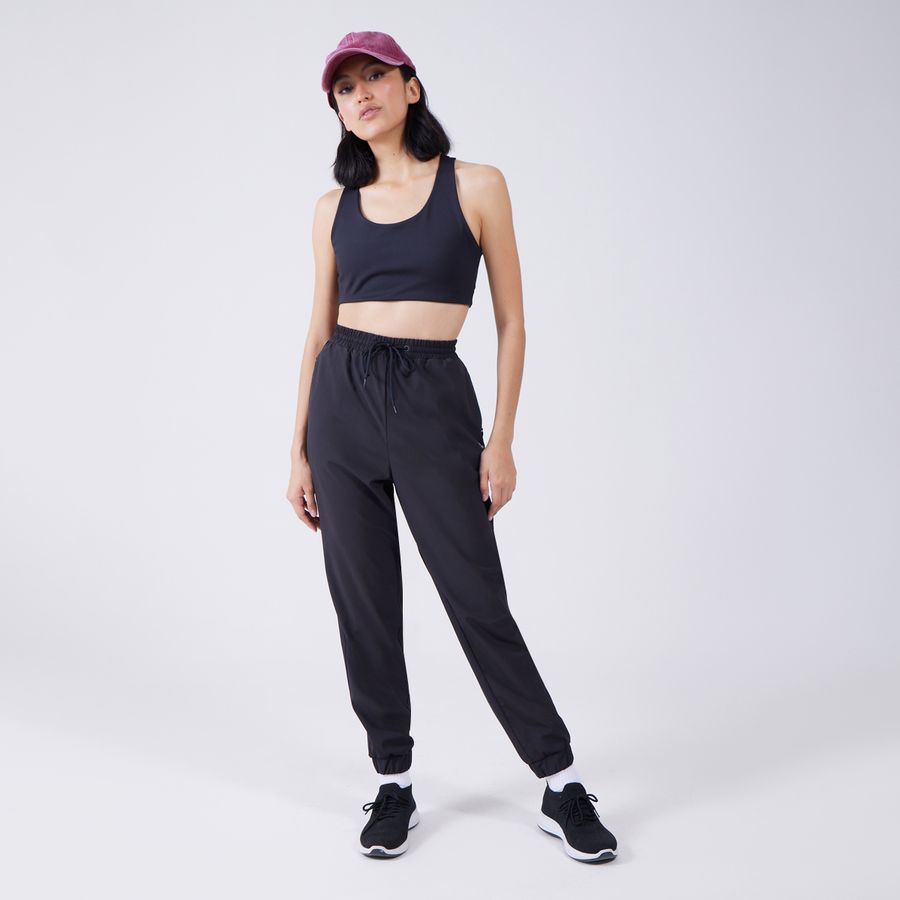 Sport - Mujer Unicolor Pantalones Deportivo Negro XS – Ostu