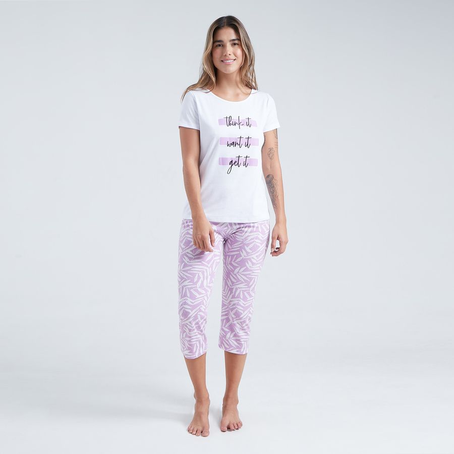 Pijama con Pantalón Capri - Ostu